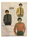 Vogue 2258. Vintage 1970s men’s sewing pattern. Vogue American Designer. Calvin Klein. Neck 16 inches, chest 42 inches