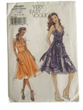 Vogue v8381 vintage 2000s dress sewing pattern. Bust 29.5, 30.5, 31.5, 32.5 inches