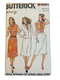 Butterick 6991 vintage 1980s skirt, jacket and blouse sewing pattern. Bust 36 inches