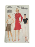 Vogue 9519 vintage 1990s skirt  sewing pattern Waist 28, 30, 32 inches . Hip 38, 40, 42 inches