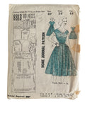 Home Journal 8813 vintage 1950s dress UNPRINTED sewing pattern Bust 40 inches