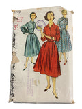 Simplicity 1749 vintage 1950s dress sewing pattern. Bust 42 inches