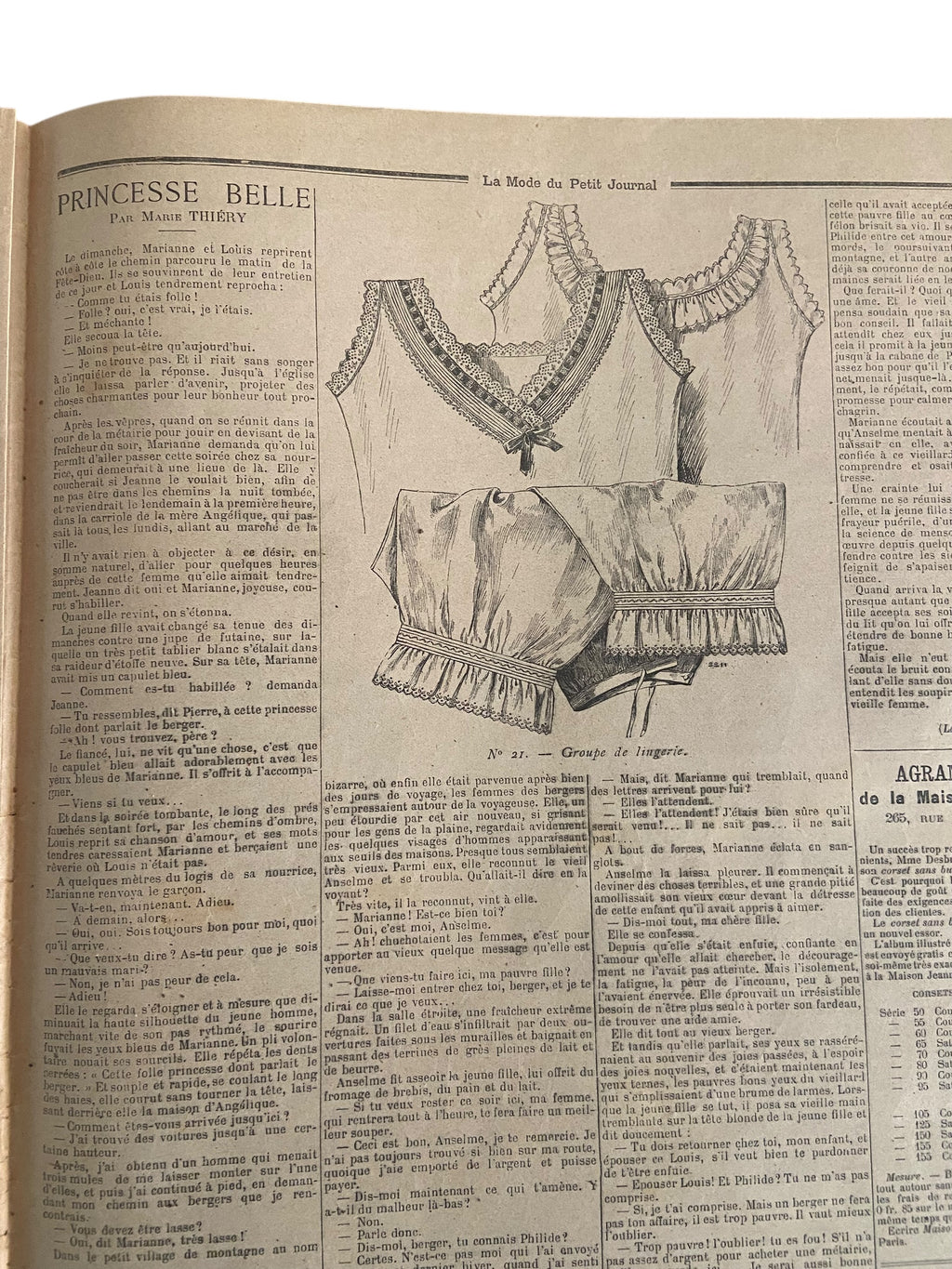 La Mode du Petit Journal 30 Mai 1897 French women’s magazine with a sewing pattern for a leg of mutton sleeve included
