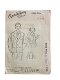 Academy 4366 vintage 1950s child's blazer sewing pattern 24 inch chest