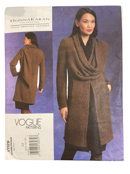 Vogue v1129 Donna Karan New York jacket sewing pattern Bust 30.5, 31.5, 32.5, 34 inches