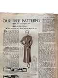 Weldon’s Smart Fashions for Wider Hips catalogue Series No. 357 circa 1930s with three sewing patterns, unused, factory folded dress with contrasting panel, satin and lace frock, day dress with revers. Bust 38 inches.