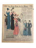 Le Petit Echo de la Mode 15 Octobre 1933 French women’s magazine with many fashion illustrations
