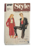 Style 2757 vintage 1970s jacket skirt and trousers sewing pattern Bust 36 inches