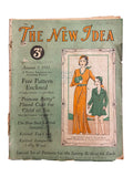 The New Idea Magazine . A weekly paper for Australian and New Zealand Women. August 5 1932 with sewing pattern unused, factory folded, lady’s frock. Bust 32 inches.