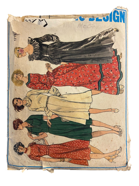 Vogue 1711 vintage 1970s dress sewing pattern Bust 34 inches