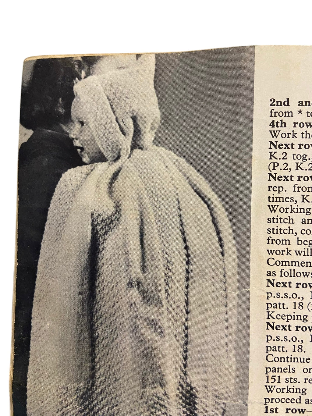 Vintage 1950s or 1960s First Woollies by stitch craft knitting pattern book for babies 6 months and under