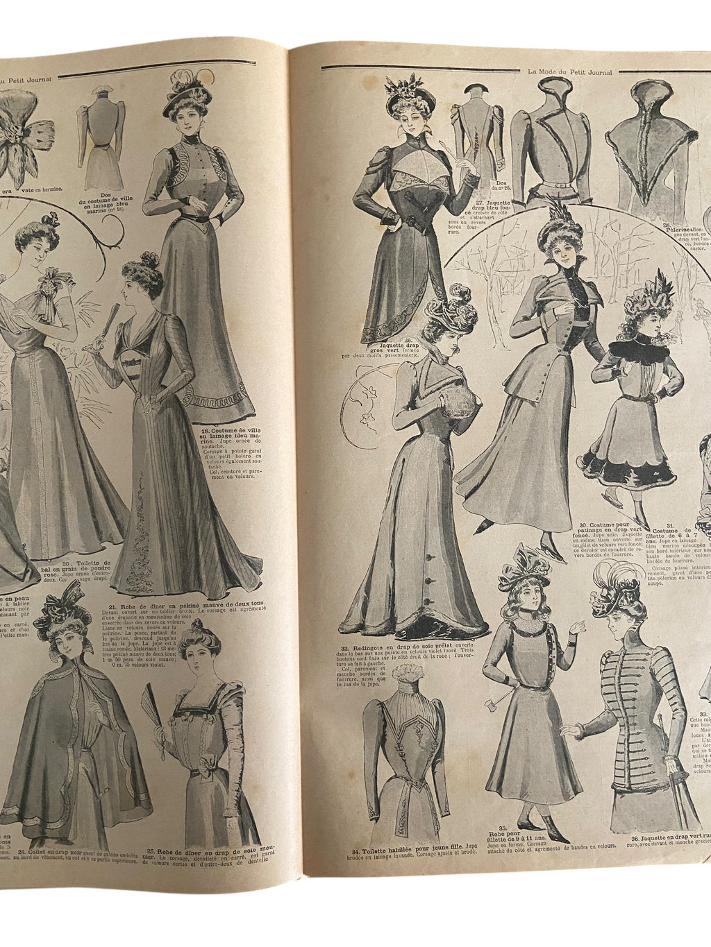 La Mode du Petit Journal 30 October 1898 French women’s magazine with a sewing pattern for a city bodice included