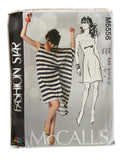 McCall's M6556 Fashion Star dress sewing pattern from the 2000s. Bust 29.5, 30.5, 31.5, 32.5, 34 inches.