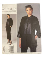 Vogue American Designer Anne Klein v1264 vintage 2000s jacket and pants sewing pattern. Bust 30.5, 31.5, 32.5, 34, 36 inches