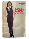 Vogue 8740 vintage 1990s ultra easy jumper and blouse sewing pattern Bust 30.5, 31.5, 32.5 inches