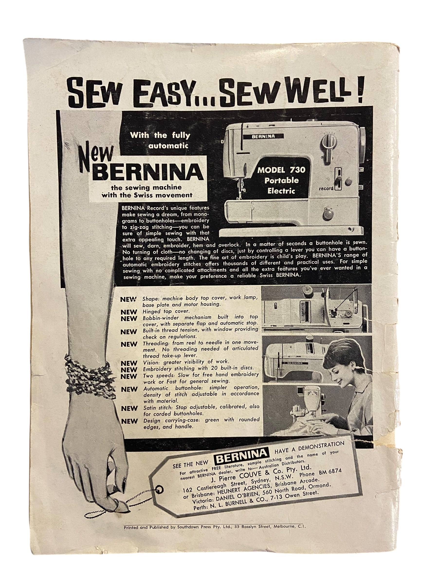 Enid Gilchrist’s baby book draftable pattern book early to mid 1960s, contains many draftable patterns
