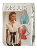 McCall’s M5664 shirts sewing pattern from the 2000s. Bust 36, 38, 40, 42, 44 inches.