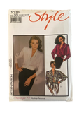 Style 1016 Vintage 1980s wrap top pattern. Bust 32 1/2, 34, 36, 38 inches
