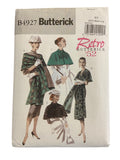 Butterick B4927 vintage 1950s reissued wrap and capelet sewing pattern Bust 30.5, 31.5, 32.5, 34, 36, 38, 40 inches