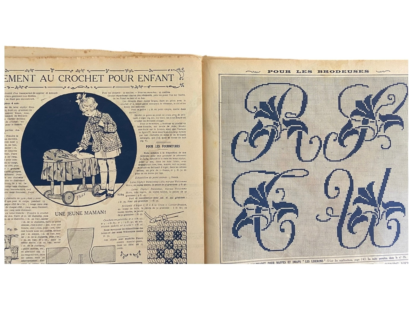 Mon Ouvrage 1 Mars 1926 vintage French craft magazine