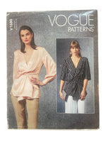 Vogue v1680 tops sewing pattern. Bust 30.5, 31.5, 32.5, 34, 36 inches