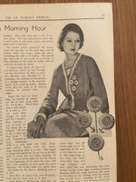 New Zealand Woman’s Weekly  March 29 1934 with a sewing pattern, unused, factory folded, frocks bust 33 inches