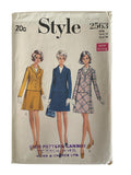 Style 2563 vintage 1960s suit sewing pattern. Bust 36 inches