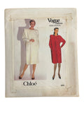 Vogue 1072. Vintage 1990s dress sewing pattern. Vogue Paris Original. Chloe. Bust 36 inches