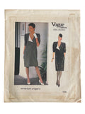 Vogue 1173. Vintage 1980s dress sewing pattern. Vogue Paris Original. Emanuel Ungaro. Bust 36 inches