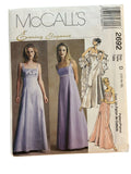 McCall's 2692 vintage 1990s lined evening dress and stole sewing pattern Bust 34, 36, 38 inches