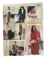 Vogue Career Wardrobe 2106 vintage 1980s jacket, top, dress, skirt and pants sewing pattern Bust 32.5 inches