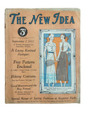 The New Idea magazine September 2 1932 with sewing pattern, tennis dress, unused, factory folded, bust 32 inches