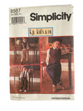 Simplicity 8567 vintage 1990s k.p kid’s and co. child's pants, shirt, vest and neck tie sewing pattern Chest 24, 25, 26, 27 inches