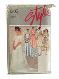 Style 4505 vintage 1980s bridal or bridesmaid dress pattern Bust 36 inches
