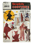 Simplicity 7915 Halloween children’s costume pattern. Sizes 3-8 years