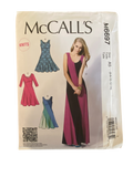 McCall's M6697 dresses sewing pattern from the 2000s. Bust 30.5, 31.5, 32.5, 34, 36 inches.