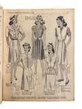 Australian home journal September 2nd 1946 with three sewing patterns, unused, factory folded, two women’s dresses (36 inch bust) and child’s frock age 8 years