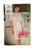 Vogue 8931 vintage 1990s ultra easy dress sewing pattern Bust 30.5, 31.5, 32.5 inches