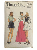 Butterick 6994 vintage 1970s skirt sewing pattern. Waist 26.5 inches.