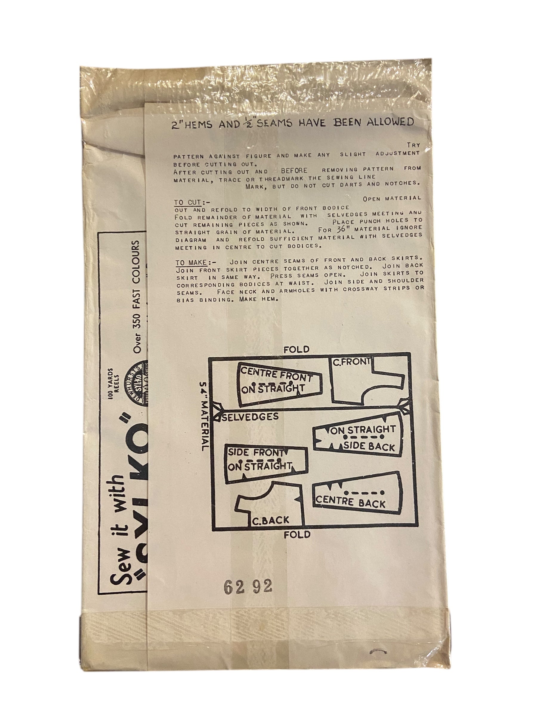 Maudella 360 vintage 1960s child's pinafore dress sewing pattern. Size 2-3 years