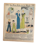 Le Petit Echo de la Mode 13 Aout 1933 French women’s magazine with many fashion illustrations