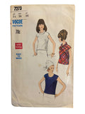 Vogue 7273 vintage 1960s blouse pattern. Bust 36 inches