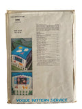 Vogue 2295 vintage 1990s felt card table house sewing pattern.