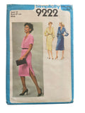 Simplicity 9222 vintage 1970s dress pattern. Bust 34 inches.