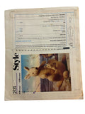 Style 2131 vintage 1970s soft toy kangaroo and baby sewing pattern