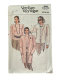 Very Easy Very Vogue 9668 vintage 1980s cardigans and top sewing pattern Bust 36, 38, 40 inches