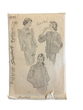 Simplicity 2645 vintage 1940s bed jackets sewing pattern. Bust 36 inches