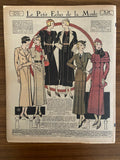 Le Petit Echo de la Mode 1 Octobre 1933 French women’s magazine with many fashion illustrations