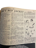 Australian home journal October 2nd 1950 with three sewing pattern, unused, factory folded. Two dresses and night dress. Bust 34 inches.
