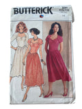 Butterick 3291 vintage 1980s dress sewing pattern. Bust 34 inches